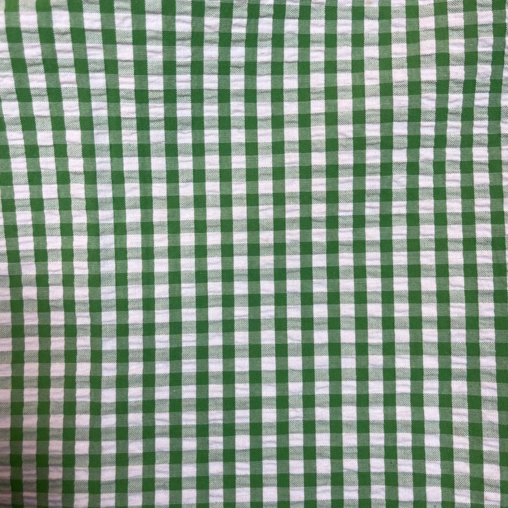 Little English Boys Gingham Button Down Shirt Green White Size 7 100% Cotton - Picture 4 of 14